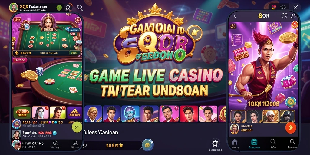 Tampilan gameplay Live Casino yang menarik di 8QR.