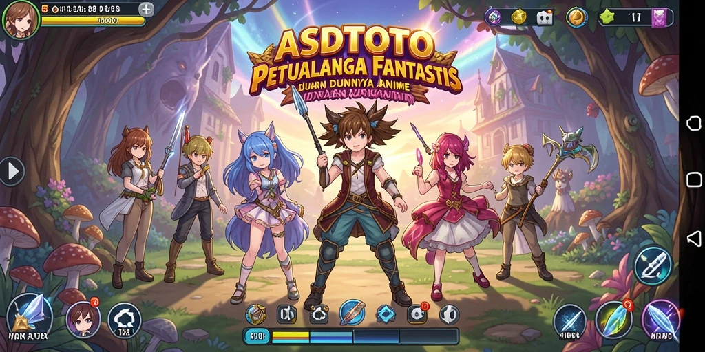 Tampilan gameplay ASDTOTO yang penuh warna dan dinamis.