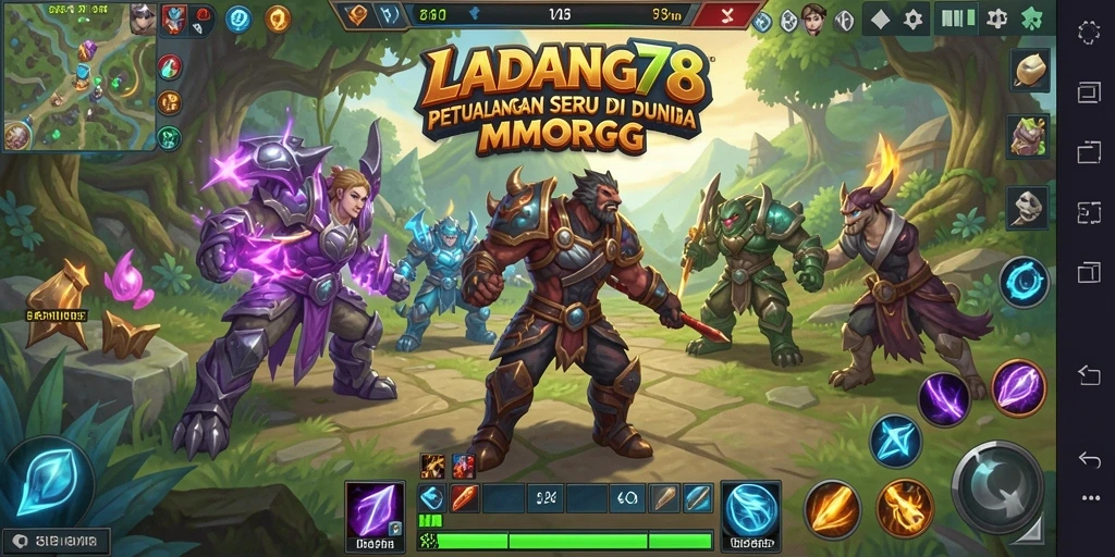 Tampilan gameplay menawan dari LADANG78 yang menampilkan petualangan epik.