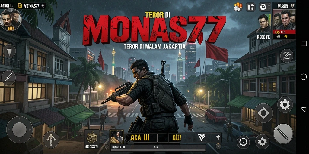 Gameplay menyeramkan di MONAS77 dengan makhluk mengerikan yang mengejar.