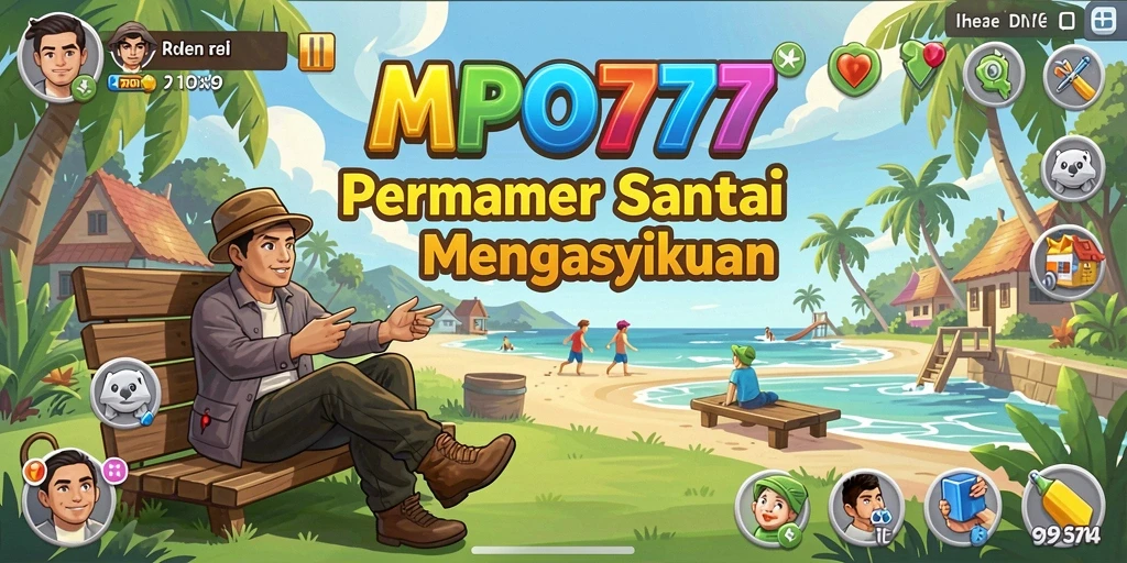 Screenshot utama MPO777 menampilkan gameplay santai yang mengasyikkan.