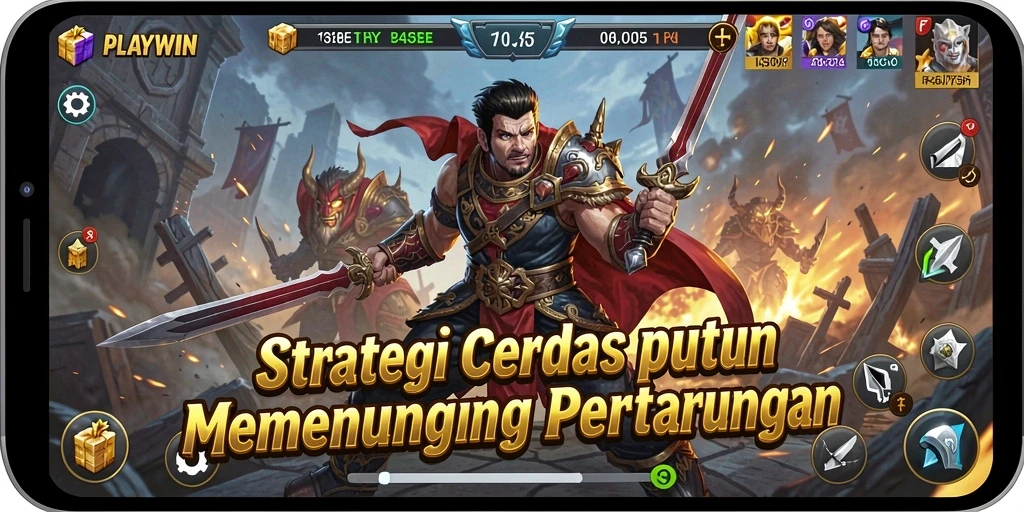 Screenshot utama PLAYWIN menampilkan momen strategis dalam gameplay.
