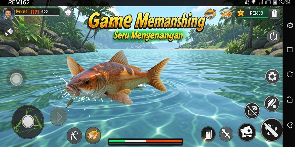 Tangkapan ikan besar di game REMI62 dengan grafis menakjubkan.