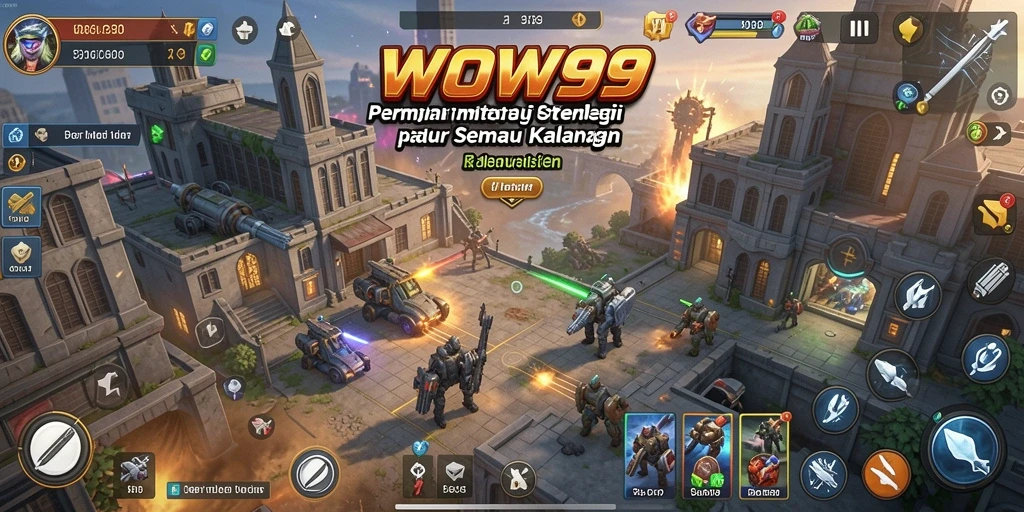 Tampilan gameplay WOW99 dengan aksi strategi mendebarkan.